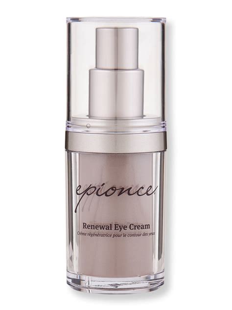 Infographic showing the ingredient breakdown of Epionce Renewal Eye Cream, highlighting humectants, emollients, and ceramides.