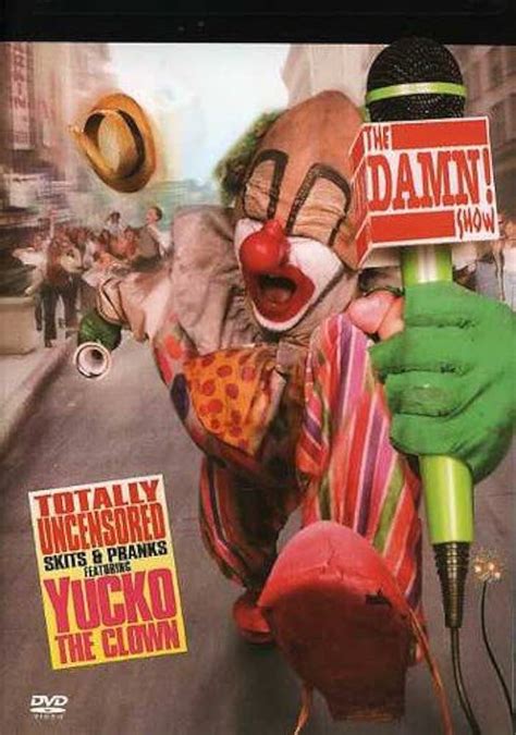 Roger Black in character as Yucko the Clown