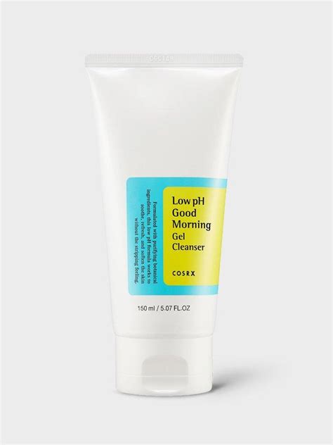 Close-up of Cosrx Low pH Good Morning Gel Cleanser gel texture and lather