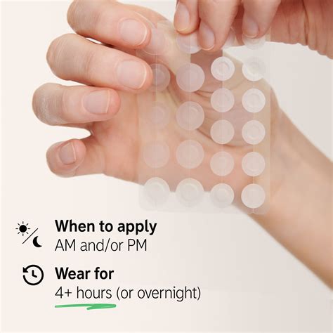 Illustration of a hydrocolloid patch adhering to a pimple, with an arrow indicating absorption of fluid.