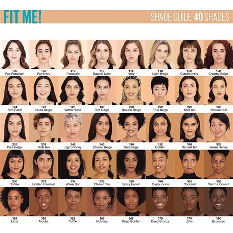 Collage of diverse models showcasing different shades of Maybelline Fit Me Matte + Poreless Foundation.