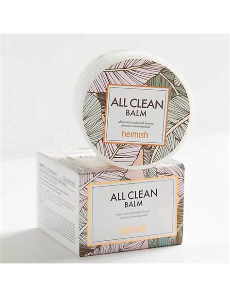 A jar of Heimish All Clean Balm with a spatula