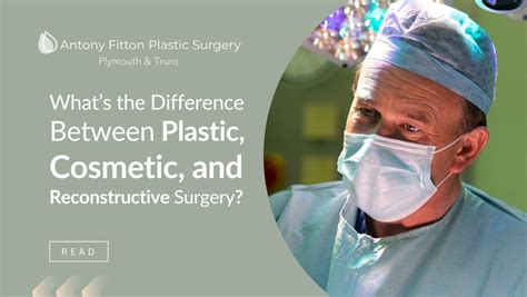 Schematic illustrating the difference between reconstructive and cosmetic plastic surgery.