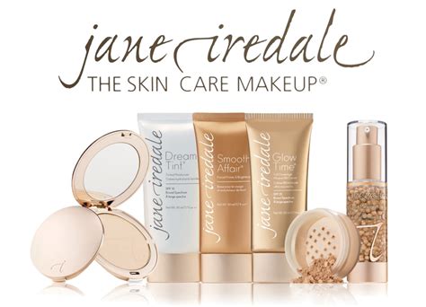 Infographic highlighting the founding principles and key benefits of Jane Iredale makeup.