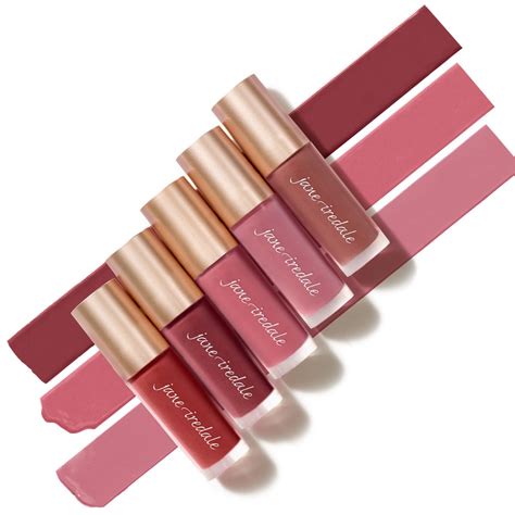 Image showcasing the range of shades for Jane Iredale Beyond Matte Lip Stain.