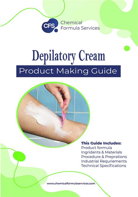 Infographic showing the chemical breakdown of hair by depilatory cream.