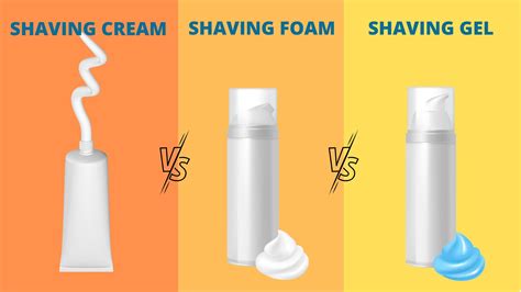 A comparison chart of different shaving product types: cream, gel, foam, oil, and soap, highlighting their pros and cons for sensitive skin.