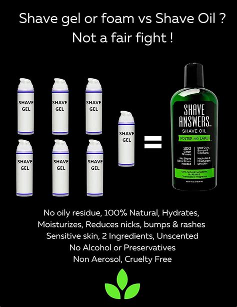 An infographic comparing the key benefits of shaving creams, gels, oils, and soaps for sensitive skin.