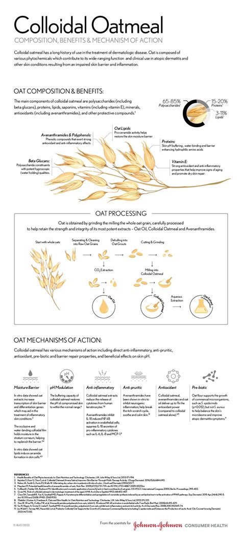 Infographic illustrating the function of key ingredients like colloidal oatmeal and ceramides in skin barrier repair.