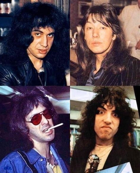 Early KISS members without makeup, circa 1973