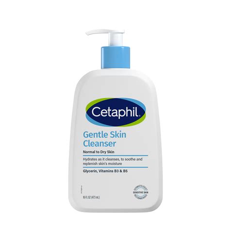 Collage of different Cetaphil cleanser product types: Gentle Skin Cleanser, Daily Facial Cleanser, Gentle Foaming Cleanser, Hydrating Foaming Cream Cleanser.