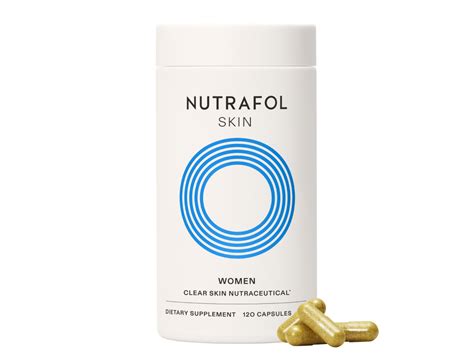 Before and after images of participants after 12 weeks of using Nutrafol Clear Skin Nutraceutical