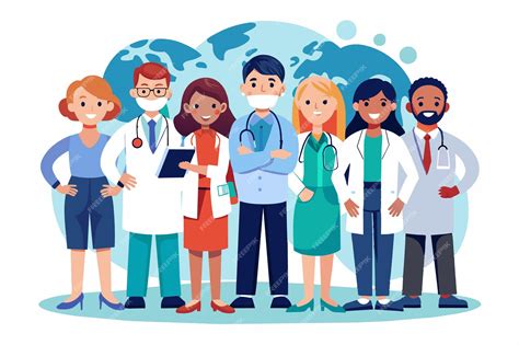 A team of diverse dermatology specialists and healthcare professionals.