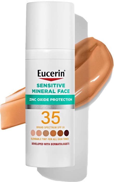 Comparison table of Eucerin face sunscreens highlighting key ingredients and benefits.