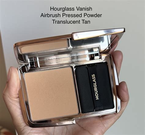 Product shot of Hourglass Vanish Airbrush Pressed Powder in its travel-ready packaging.