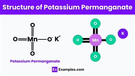 infographic illustrating the mechanism of potassium permanganate as an antiseptic and astringent