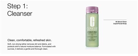A selection of Clinique facial cleansers in various sizes and formulations