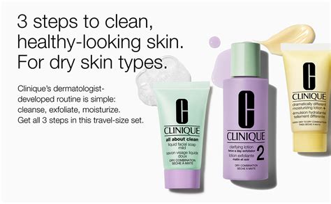 Infographic illustrating the 3-Step Skincare System: Cleanse, Exfoliate, Moisturize