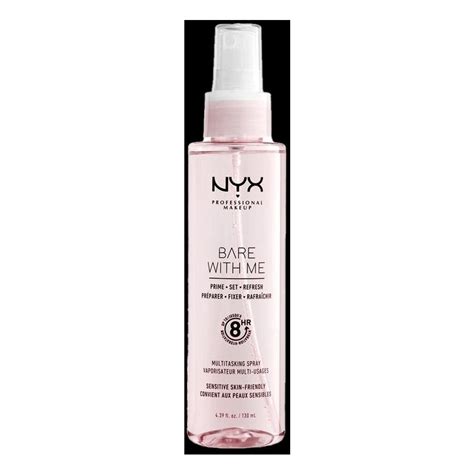 Product shot of the NYX Bare With Me Multitasking Spray bottle