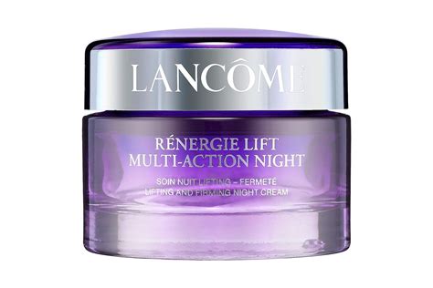 Image of LancÃ´me RÃ©nergie Lift Multi-Action Cream packaging, highlighting its luxurious appearance.