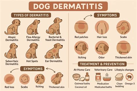 Illustration of common dog breeds prone to atopic dermatitis
