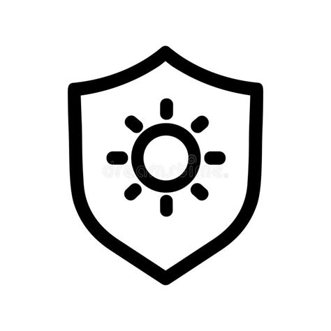A sun icon with a shield overlay, symbolizing sun protection.