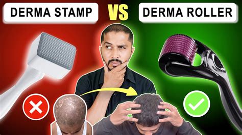 Infographic illustrating the difference between derma rolling and micro-infusion stamping techniques.
