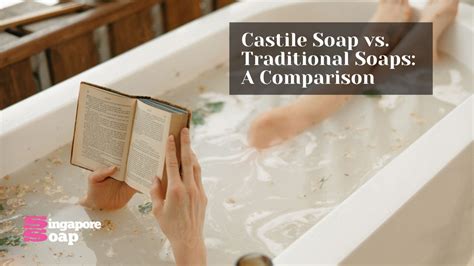 Infographic comparing the ingredients of traditional soap vs. castile soap.