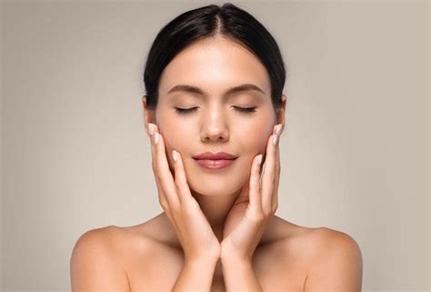 Close-up of a person's face with clear, healthy-looking skin, suggesting the benefits of gentle cleansing.