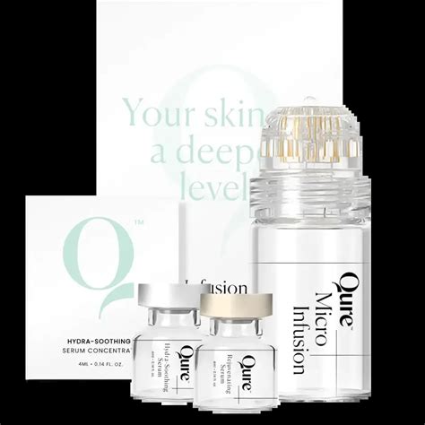 Infographic comparing Qure Micro-Infusion System with Derma Rollers