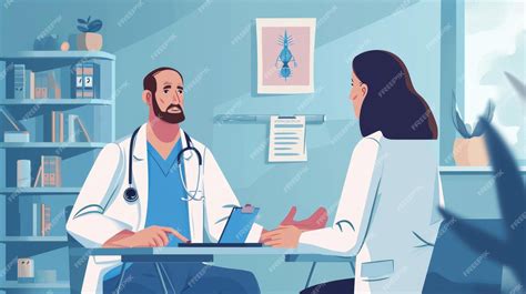 Illustration of a child and parent discussing treatment options with a doctor.