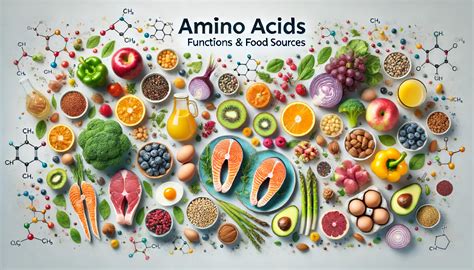 Infographic showing sources of essential amino acids for collagen production