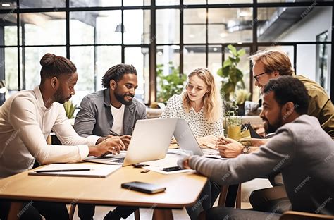 A diverse group of dermatologists collaborating in a clinic setting.
