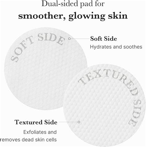 Close-up of a dual-textured pore pad, highlighting the embossed and smooth sides.