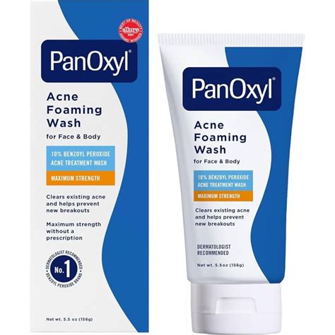Infographic demonstrating the correct application steps for PanOxyl foaming wash.