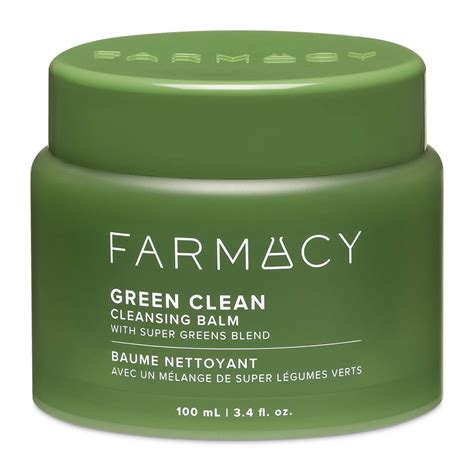Close-up of the ingredients list of Farmacy Green Clean Cleansing Balm