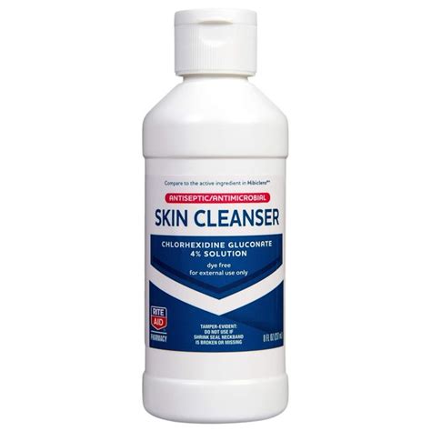 Image of various Rite Aid skin cleanser products on a shelf.
