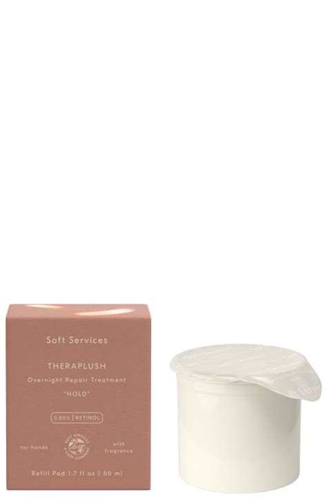 Aesthetically pleasing packaging of Soft Services Theraplush hand cream