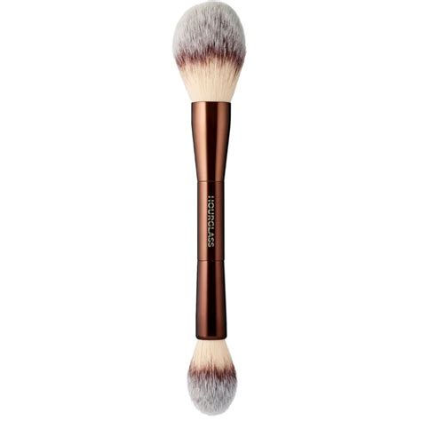 Hourglass Veil Powder Brush, showcasing its dual-ended design.