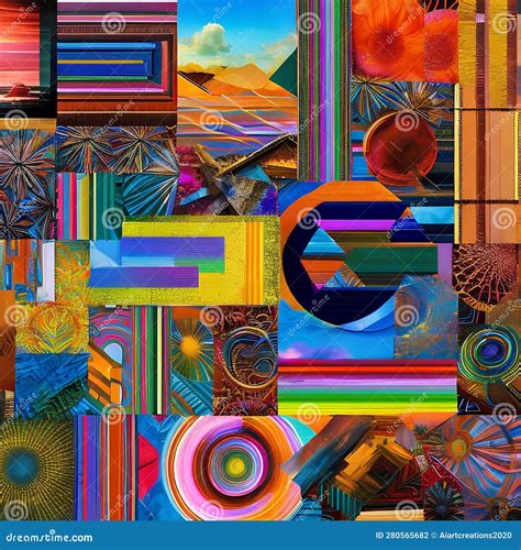 A screenshot of a digital collage created on Google Slides, featuring a mix of images, text, and shapes representing personal interests.