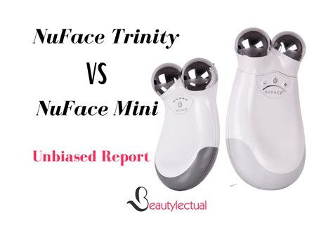 Comparison of NuFace Trinity+ and NuFace Mini devices.