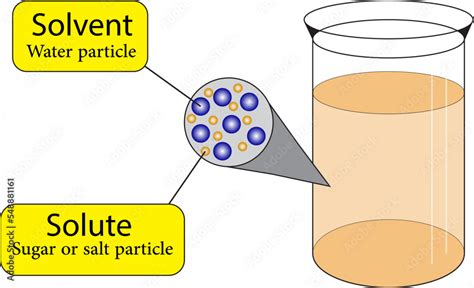 Illustration showing the molecular structure of water and its role as a solvent in shampoos.