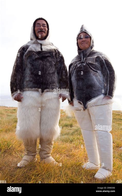 Image showcasing traditional Inuit clothing made from seal skin.