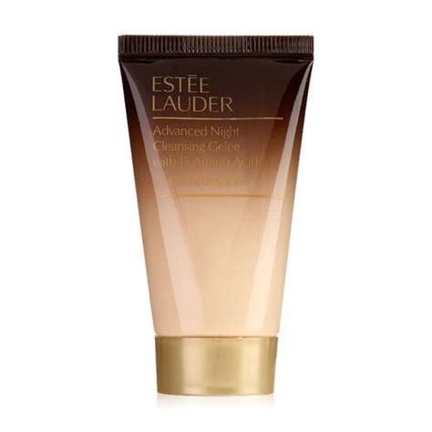 Packaging of Estee Lauder cleansing gel with a removable lid