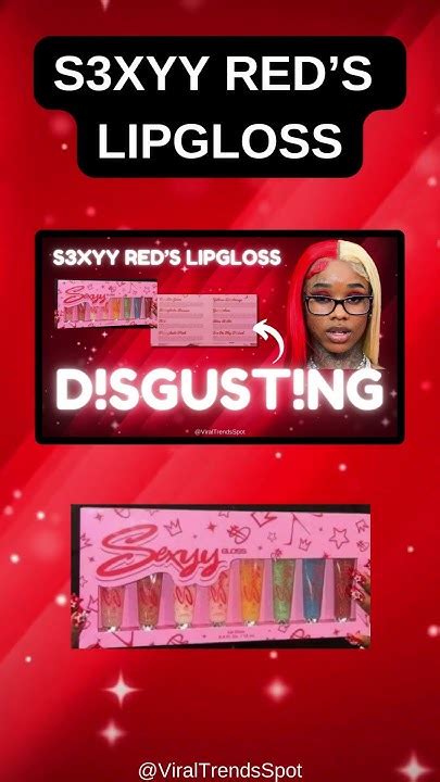 Sexyy Red lip gloss packaging with