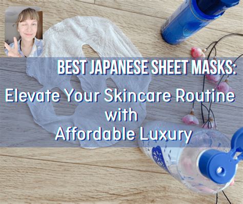 Collage of various Japanese sheet masks