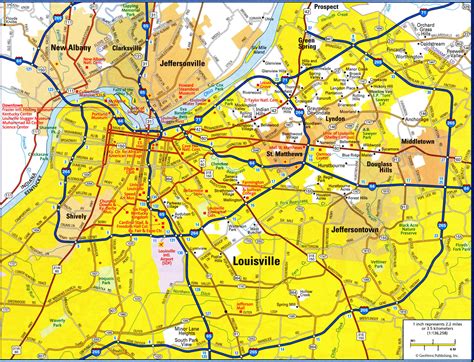 Map showing the location of Louisville Dermatology in Jeffersontown, with nearby major roads and landmarks
