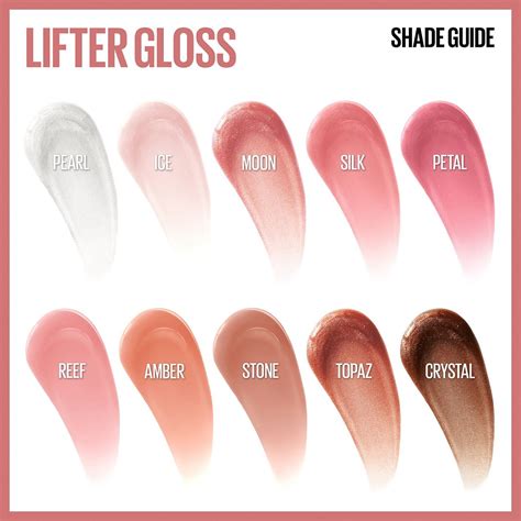 Swatches of Maybelline Lifter Gloss shades