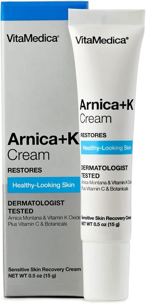 Infographic detailing the functions of key ingredients like Arnica, Vitamin K, and Licorice extract in bruise creams.