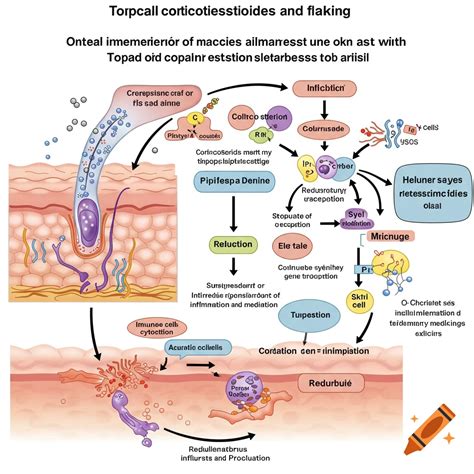 Diagram illustrating the mechanism of selenium sulfide on skin cell growth